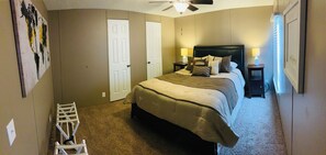 2 dormitorios, tabla de planchar con plancha, wifi y ropa de cama