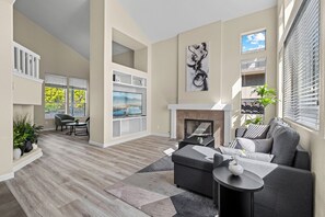 TV connectée, cheminée