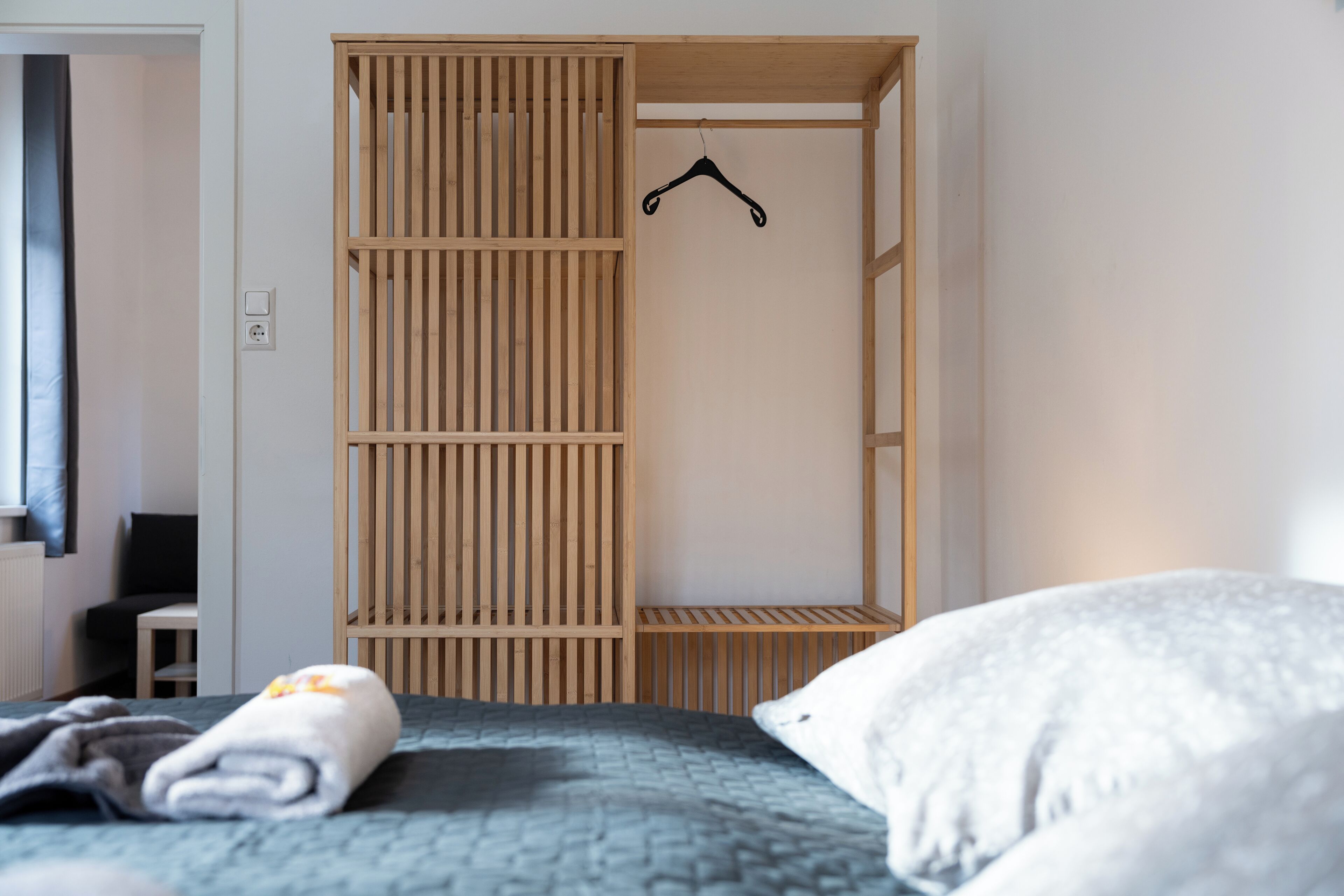 Superior Apartment, 2 Bedrooms, Balcony, Mountain View | Laptop workspace, blackout drapes, soundproofing, iron/ironing board