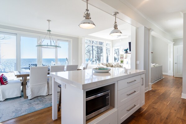 Interior - Stunning Lake Michigan Home with Private Beach (West Olive)