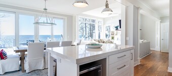 Stunning Lake Michigan Home with Private Beach