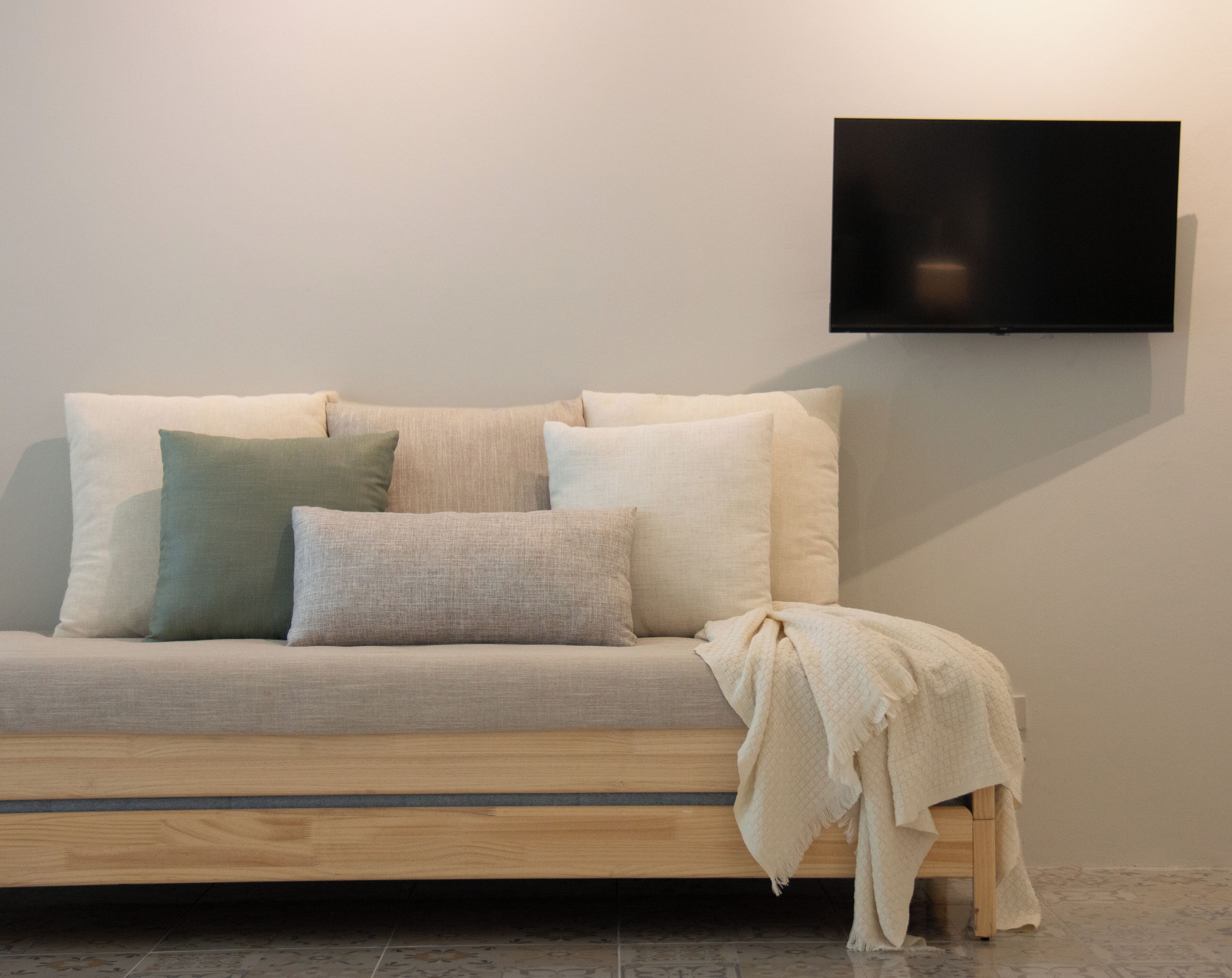 Family Suite | Living area | 32-inch Smart TV with digital channels