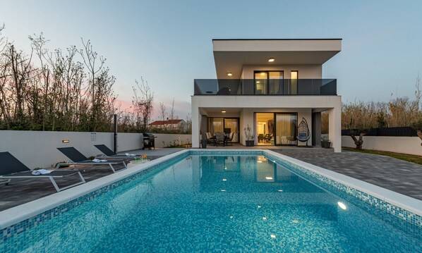 A heated pool