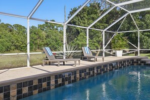 Outdoor pool, a heated pool - Splash & Stay Villa w/ Heated Pool • BBQ (Port St. Lucie)