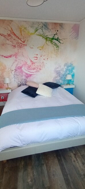 3 chambres, fer et planche Ă repasser, Wi-Fi, draps fournis