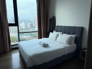 Family Triple Room, 3 Bedrooms, City View | View from room