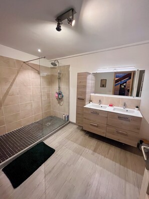Shower, hair dryer, towels, toilet paper - LOFT DESIGN (Barjols)