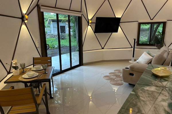 Luxury Cottage, Garden View, Mountainside | Private kitchen | Full-size fridge, microwave, stovetop, coffee/tea maker