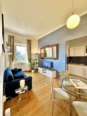 Appartement Panoramique, vue ville | Coin séjour