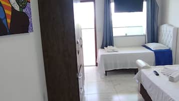 Phòng, quang cảnh biển | Truy cập Internet không dây miễn phí, bộ trải giường