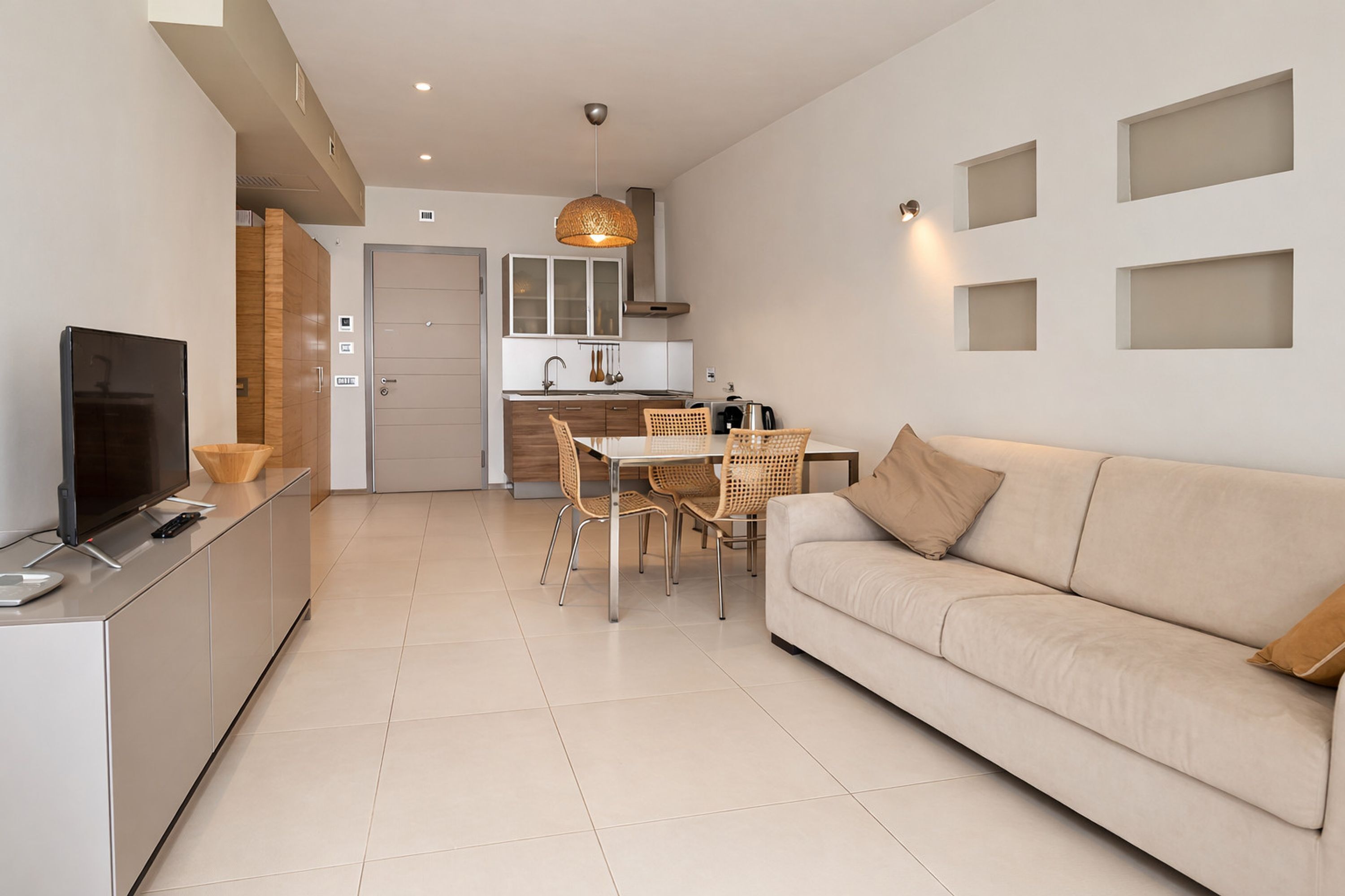 アパートメント 喫煙可 | 1 室のベッドルーム、防音設備