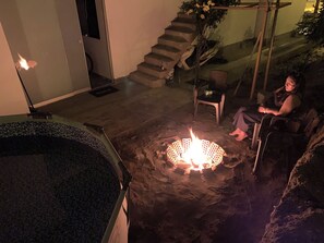 Terrace/patio - Beach house with swimming pool and fire pit, Santa Rosa (Santa Rosa)