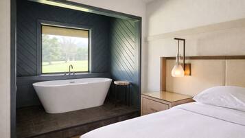 Chambre Premium, 1 trĂšs grand lit, baignoire