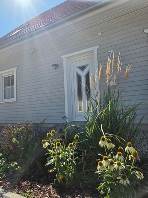 Exterior detail - Vacation home by the lake with sauna, barbecue and close to the beach (Rheinsberg)