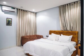 Appartement familial, balcon, vue sur la ville | 1 chambre, bureau, espace de travail pour ordinateurs portables