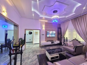 Family Apartment, Balcony, City View | Living area - All Smiles Luxury Apartment (Abuja)