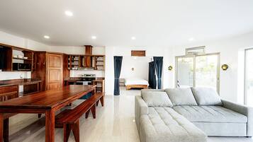 Smart TV, fireplace, printers