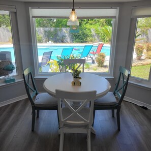 Dining - 
Large private in ground pool 6 feet deep. 10 minutes to Beach/Golf Very clean (Navarre)