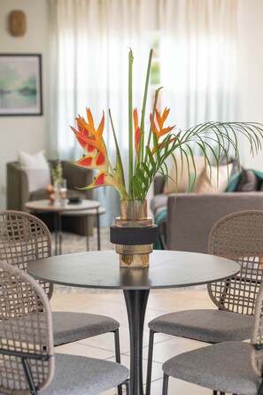 Dining - A cozy one-bedroom haven designed for restful stays and effortless island living (Gros Islet)