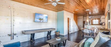 42-inch flat-screen TV with digital channels