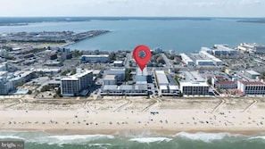 Vlak bij het strand
