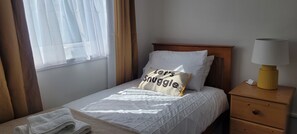 2 bedrooms, iron/ironing board, travel crib, free WiFi