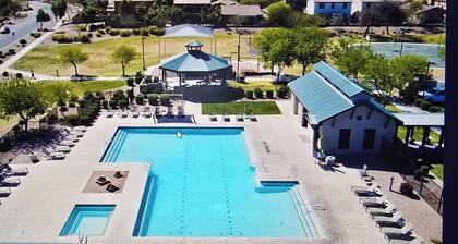 Snowbird friendly. Single level charming 4-bedrooms with hot tub.
