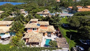 Aerial view - Bz36 600m Rua das Pedras Casa c piscina (Buzios)