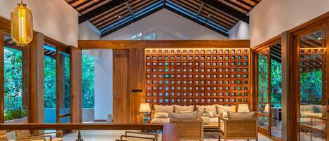 Triple Room, Balcony, Mountain View | Living area | Printers