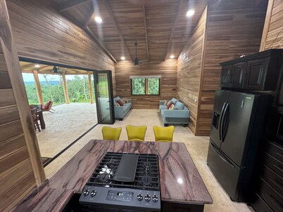 Nestled at the base of Rincon de la Vieja Volcano and bordering the Rio Celeste.