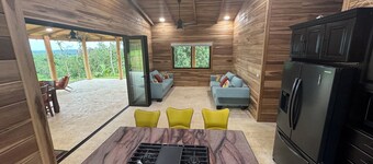 Nestled at the base of Rincon de la Vieja Volcano and bordering the Rio Celeste.