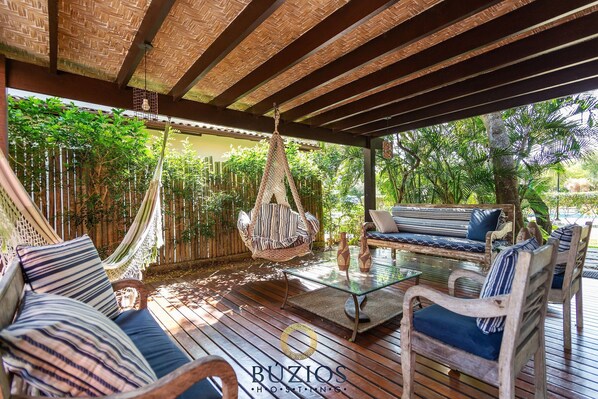 Porch - Bz37 Casa com Piscina a 200M da praia (Buzios)