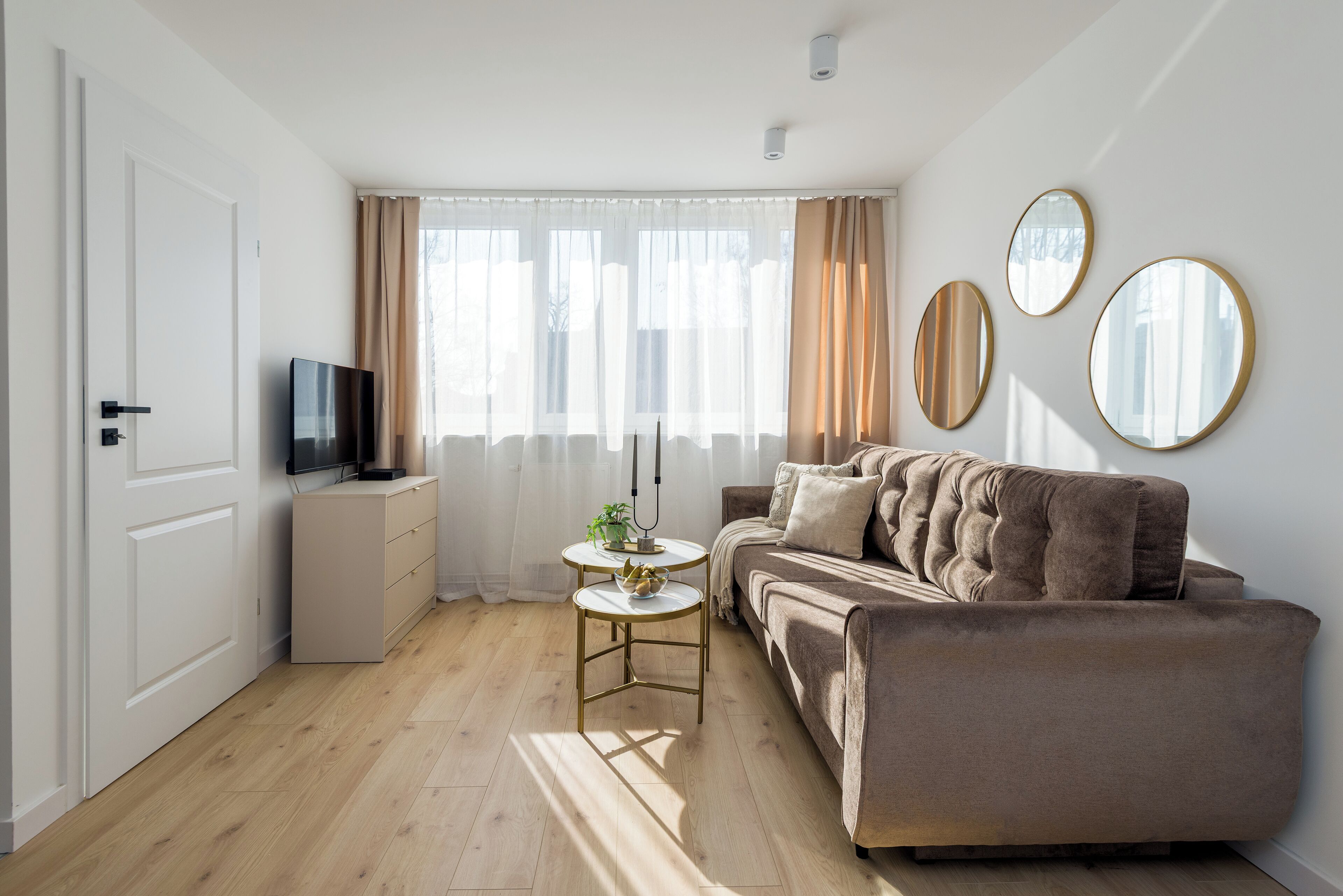 Superior Apartment, City View | Living area | 42-inch Smart TV with cable channels, Netflix, streaming services