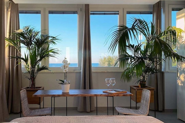 Deluxe Double Room, Private Bathroom, Sea View | Beach/ocean view