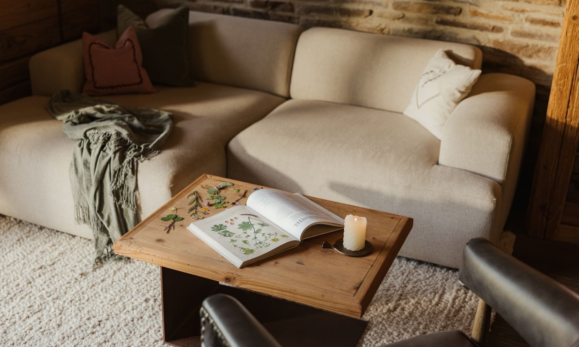 Chalet | Living area | Flat-screen TV, fireplace