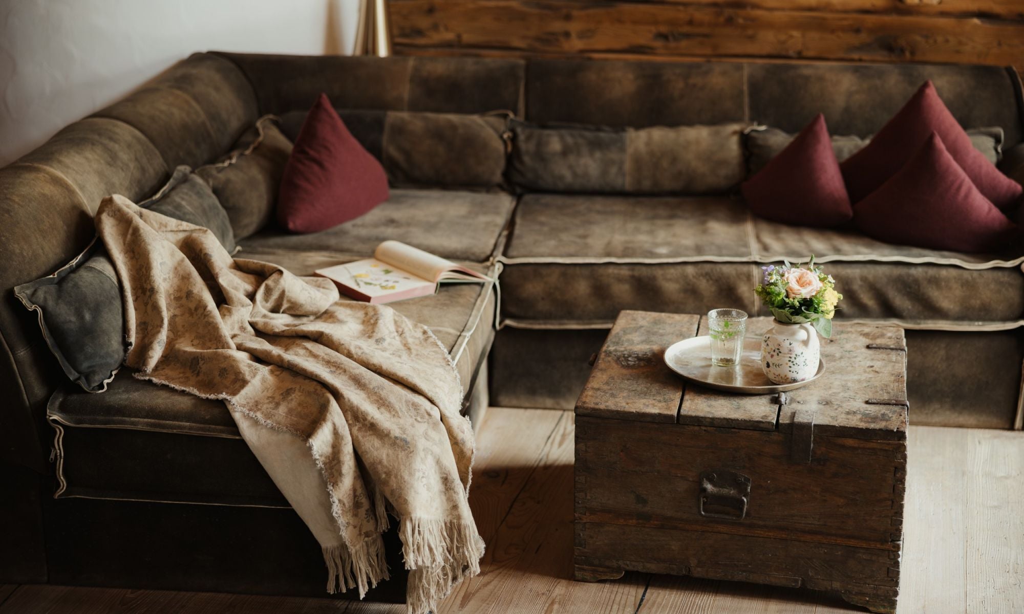 Chalet, 2 Bedrooms, Private Pool | Living area | Flat-screen TV, fireplace