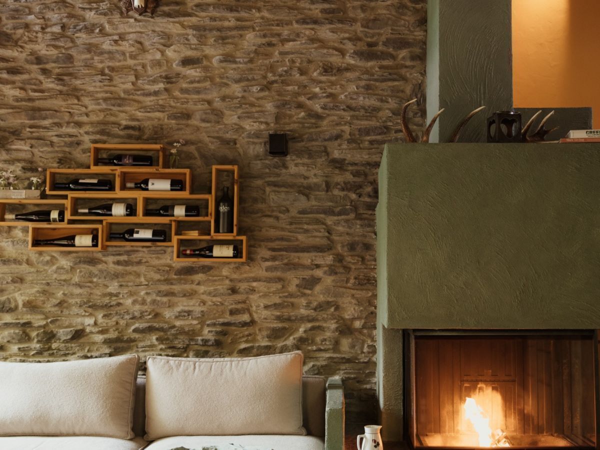 Chalet, Sauna | Living area | Flat-screen TV, fireplace