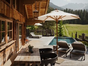 Chalet, 2 Bedrooms, Private Pool | Terrace/patio - LaPosch - Dein Bergaway (Biberwier)