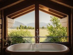 Chalet, Sauna | Bathroom | Hair dryer, bathrobes, slippers, towels - LaPosch - Living Lands (Biberwier)