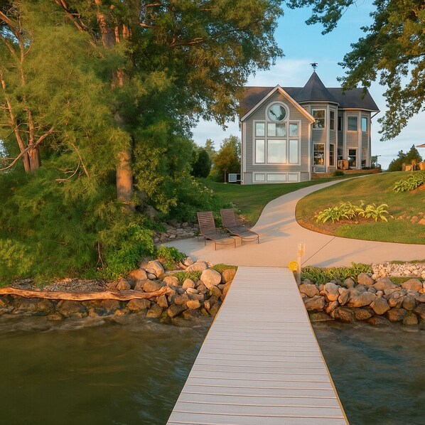 Exterior - Family lake retreat w/ hot tub! Amazing sunsets! (Chilton)