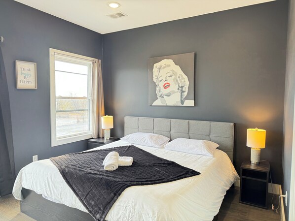 4 bedrooms, iron/ironing board, free WiFi, bed sheets