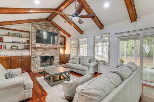 Patio + Pool Table: Lake Marion Getaway