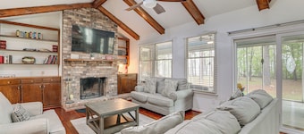 Patio + Pool Table: Lake Marion Getaway