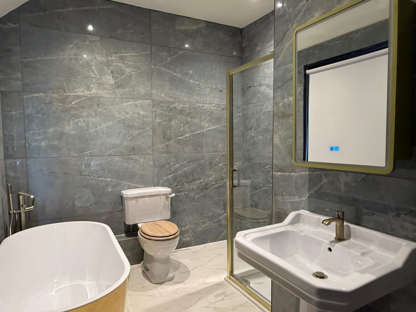 Suite, Private Bathroom (2) | Bathroom | Free toiletries, hair dryer, towels, soap