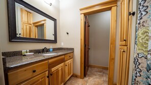 Hair dryer, towels, toilet paper