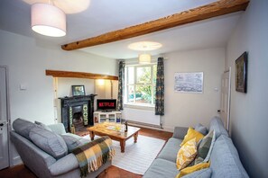 Smart TV, DVD player, books