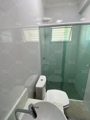 Shower, toilet paper