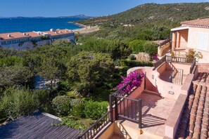 Villa, 2 Bedrooms, Balcony | Property grounds - Baja Sardinia - Cala dei Ginepri, Villa 80m From the Beach (Arzachena)