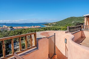 Villa, 2 Bedrooms, Balcony | Property grounds - Baja Sardinia - Cala dei Ginepri, Villa 80m From the Beach (Arzachena)