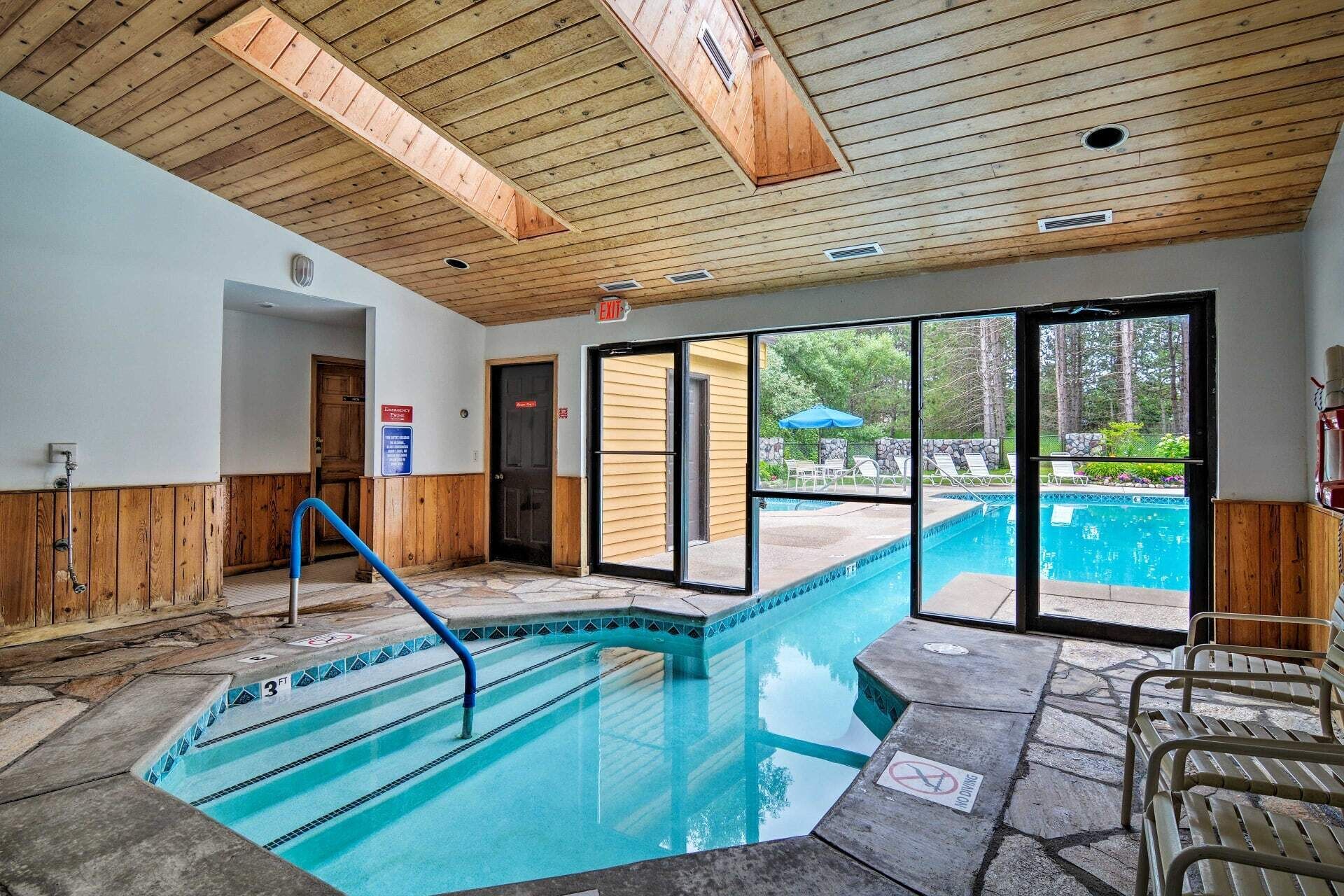 Indoor pool, outdoor pool